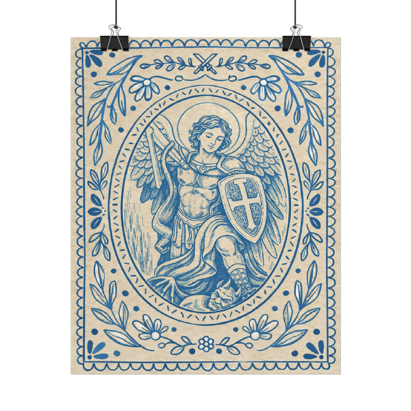 St. Michael the Archangel Catholic Wall Art | Raíces de Fe