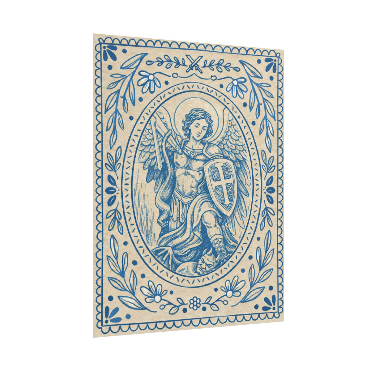 St. Michael the Archangel Catholic Wall Art | Raíces de Fe