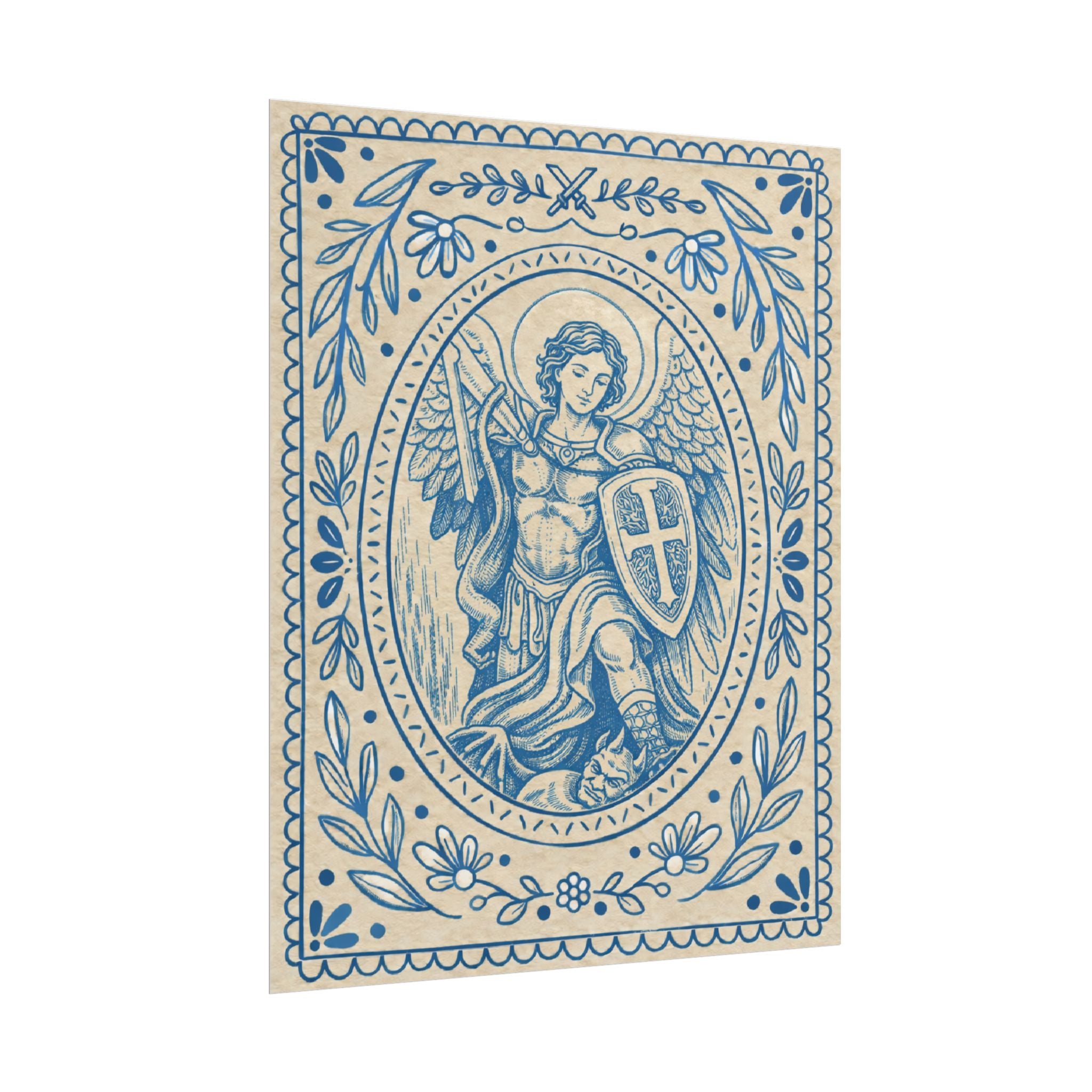 St. Michael the Archangel Catholic Wall Art | Raíces de Fe