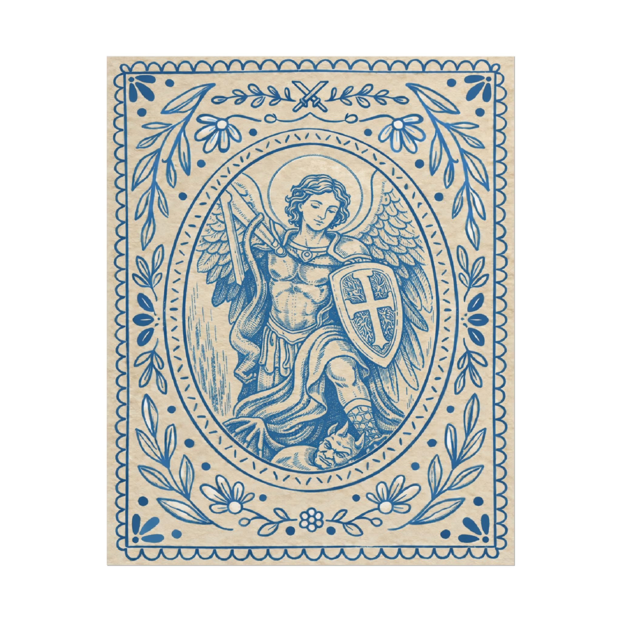 St. Michael the Archangel Catholic Wall Art | Raíces de Fe