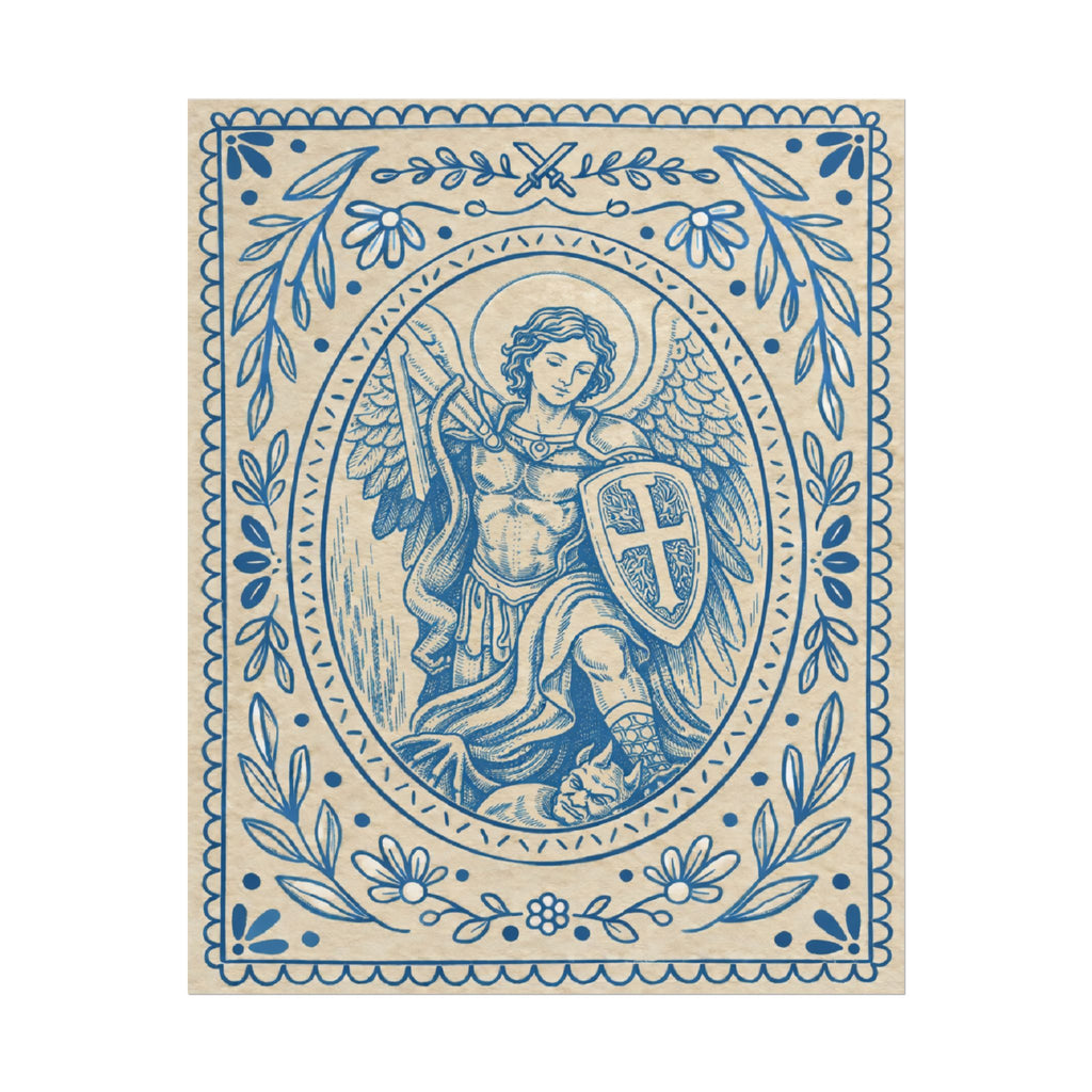 St. Michael the Archangel Catholic Wall Art | Raíces de Fe