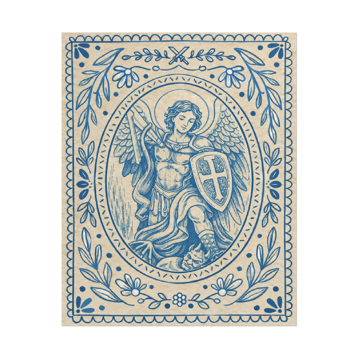 St. Michael the Archangel Catholic Wall Art | Raíces de Fe