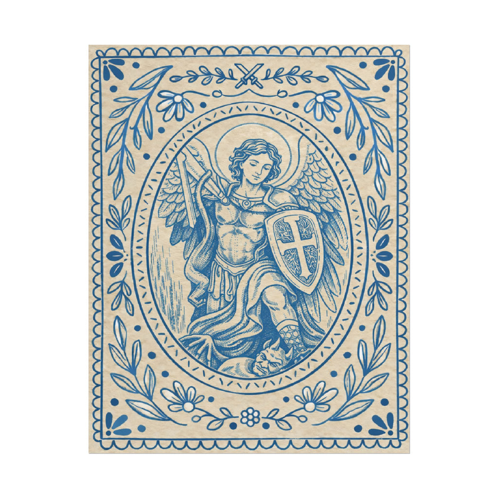 St. Michael the Archangel Catholic Wall Art | Raíces de Fe