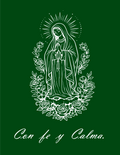 Virgin Mary Printable Wall Art (Verde)